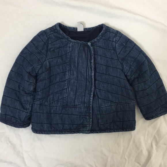 gap quilted denim jacket